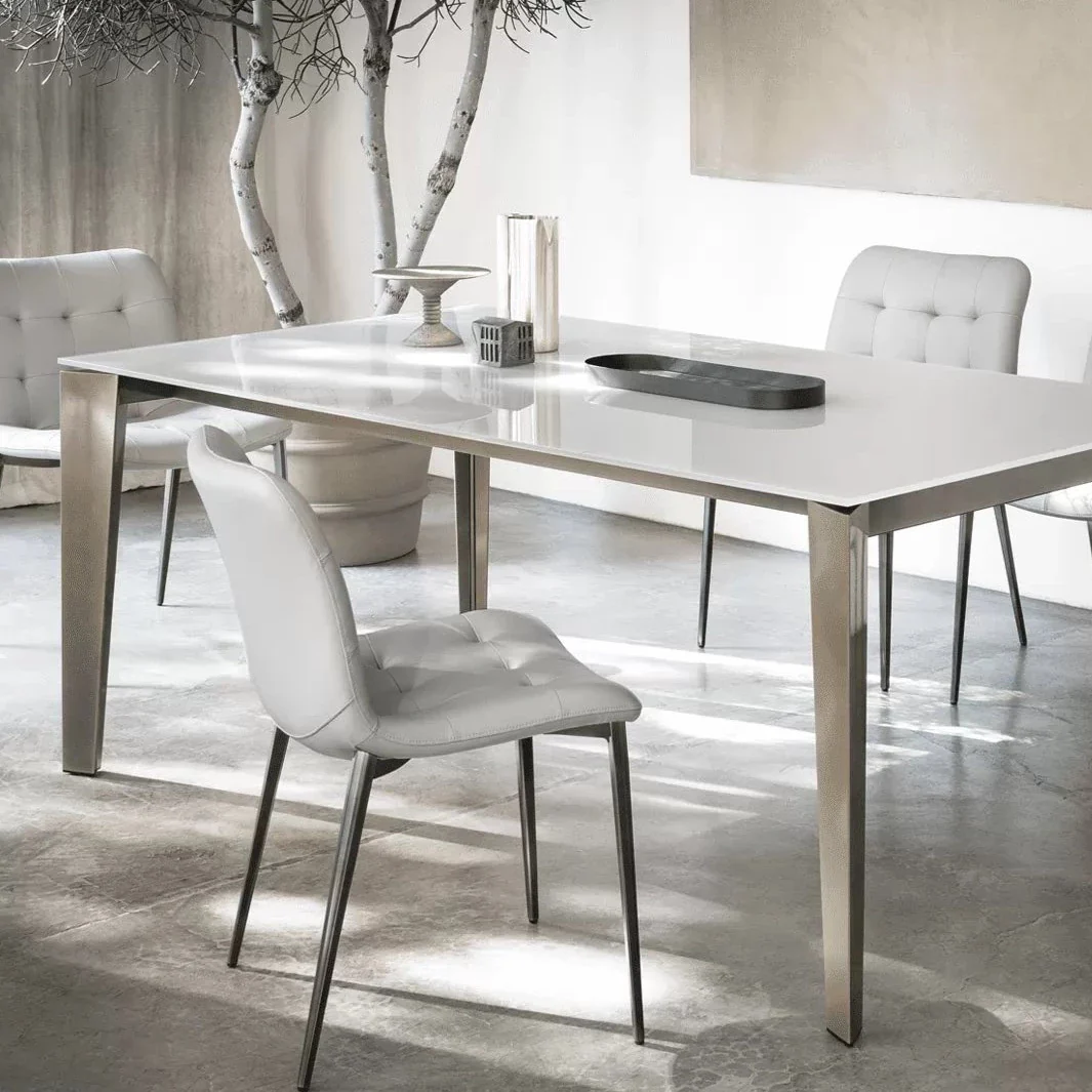Cruz Marble/Ceramic Table with Extensions