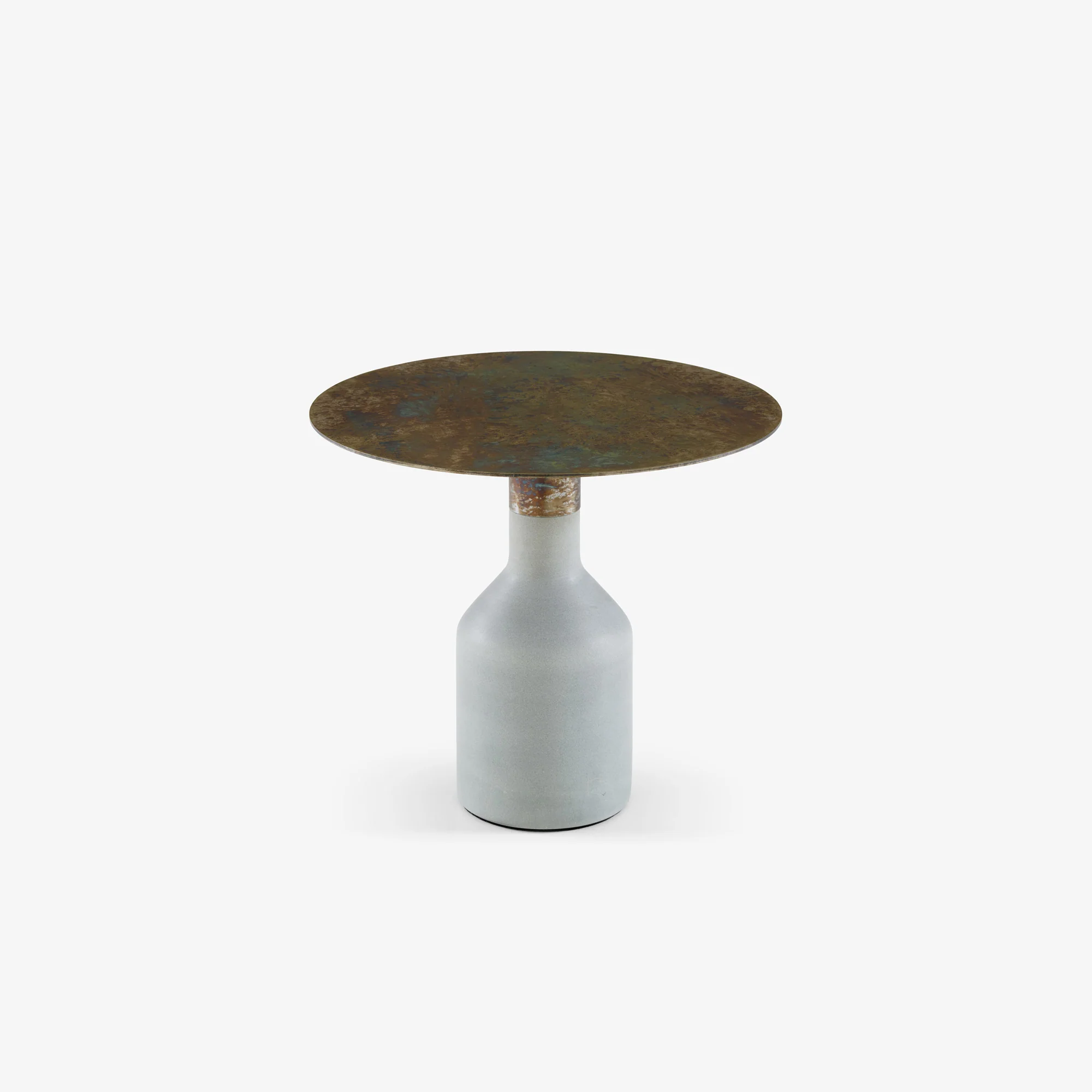 Oxydation Occasional Table Base In Tuscan Stone