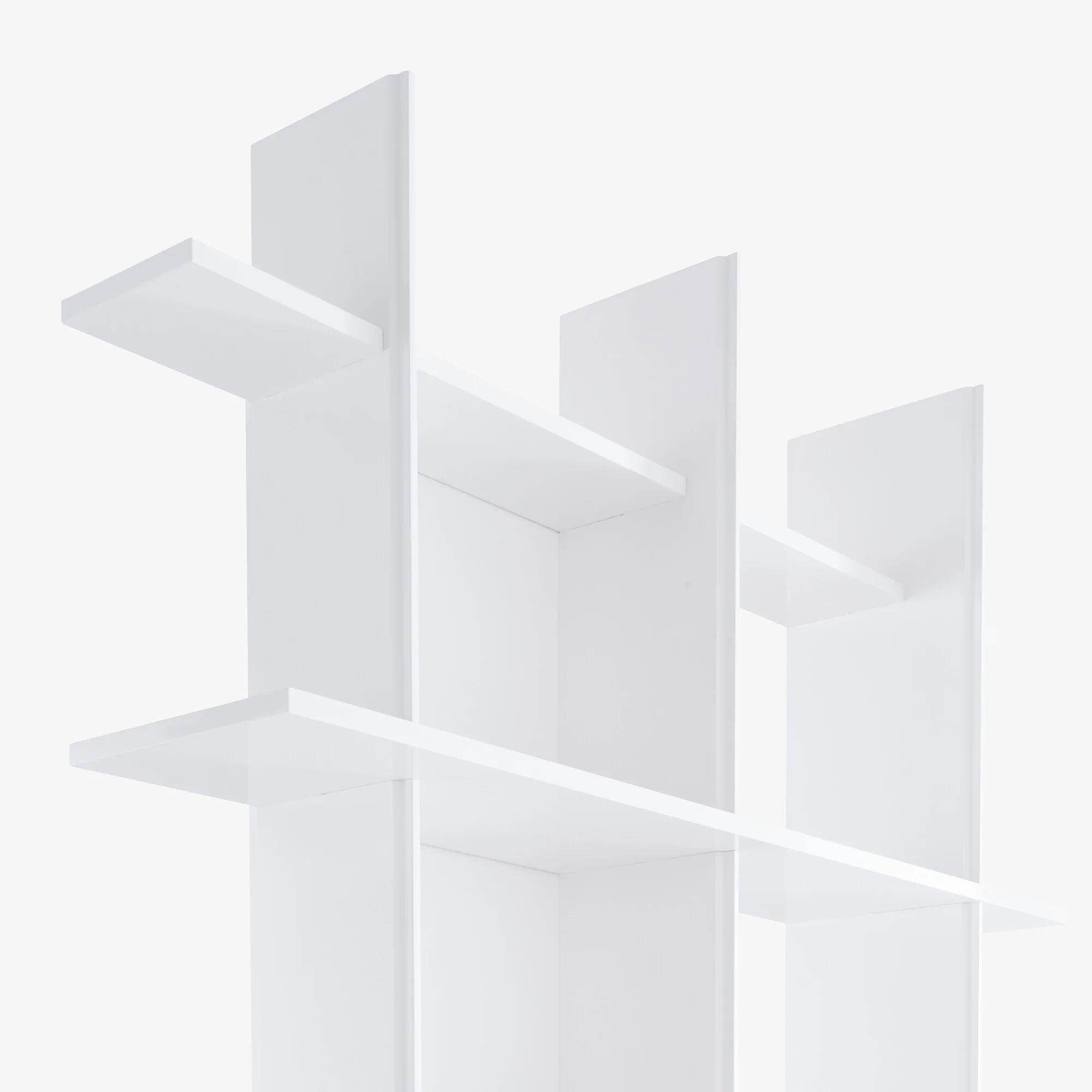 Alliteration Single Shelving Unit White Lacquer