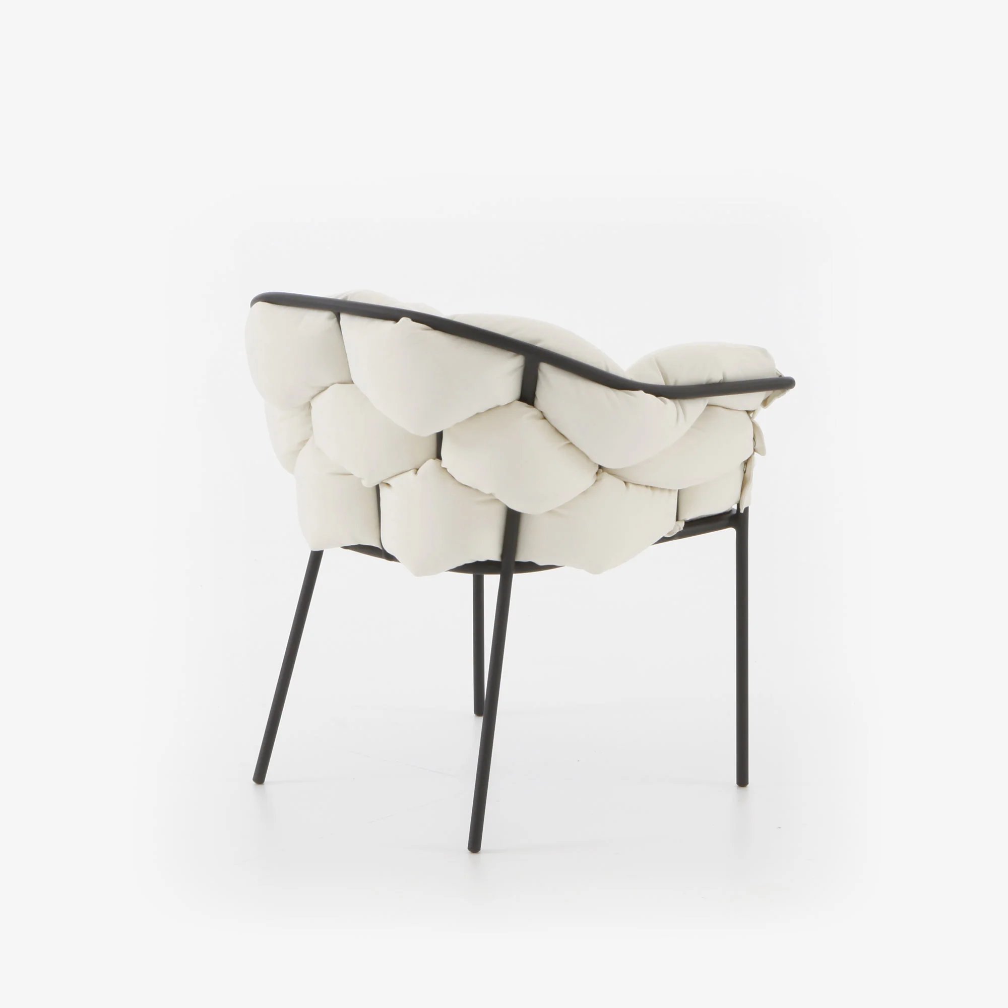 Serpentine Carver Chair Ecru / Charcoal Structure