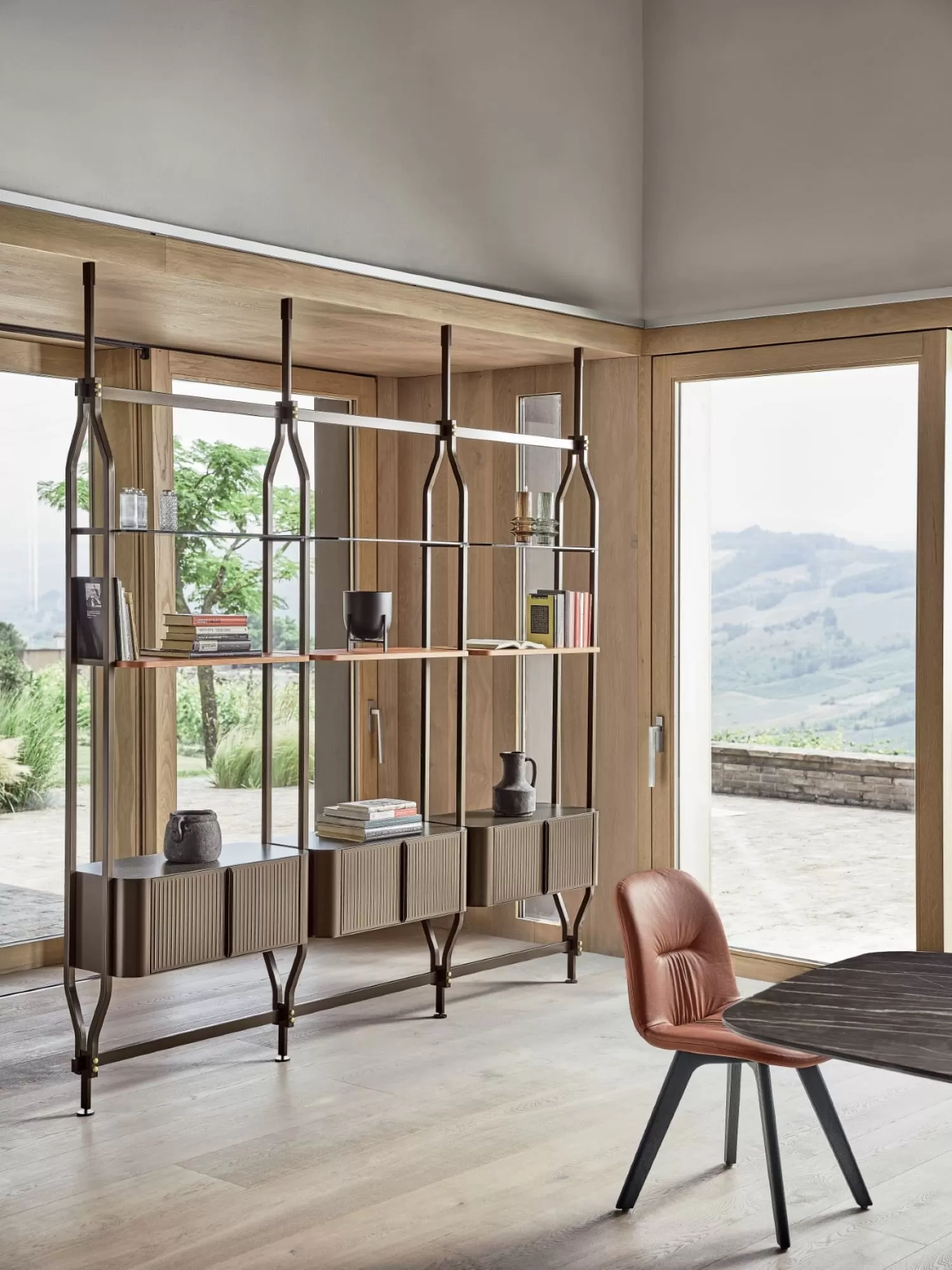 Bridge Barrel Marble/Ceramic Table