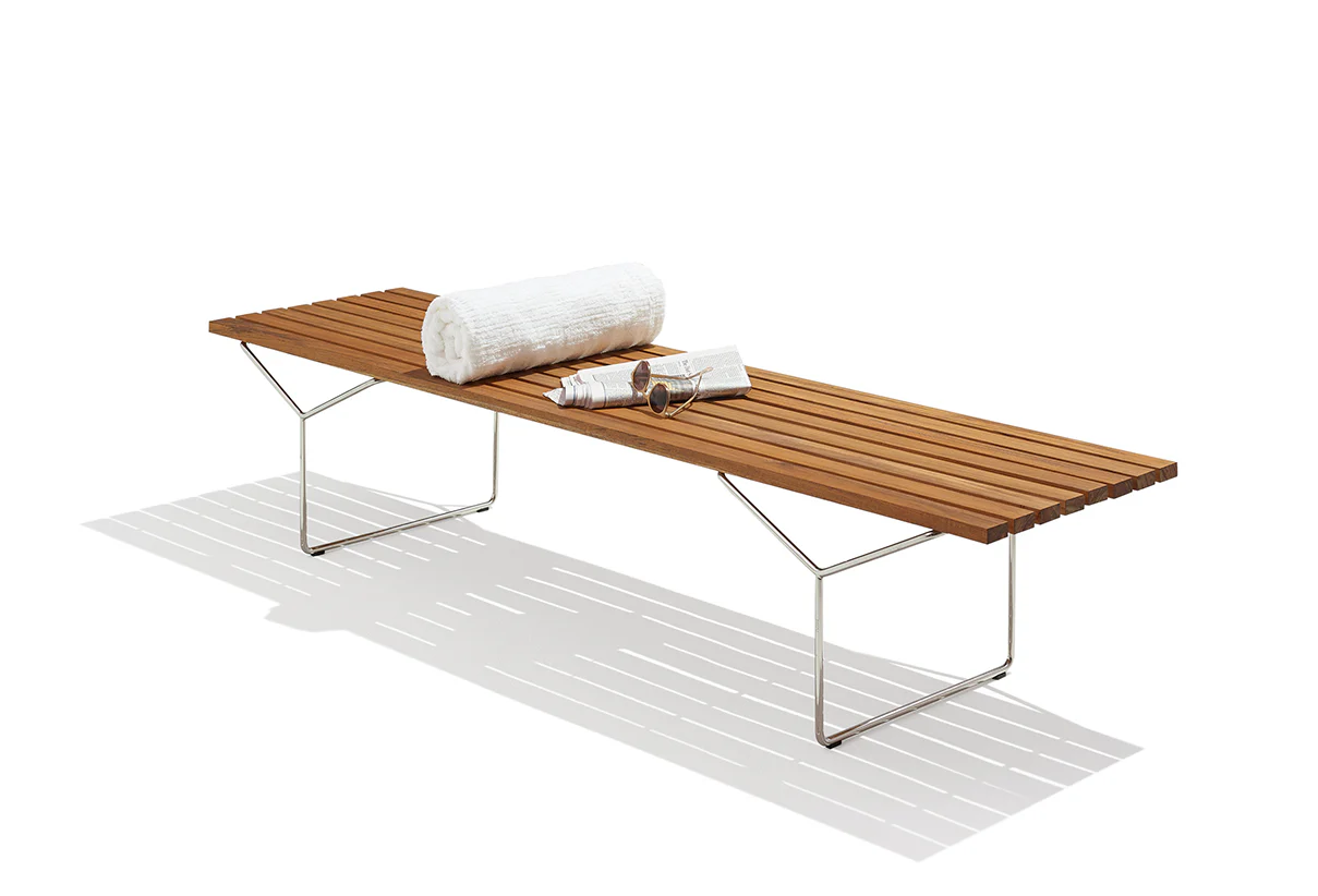Bertoia Bench with Painted Slats