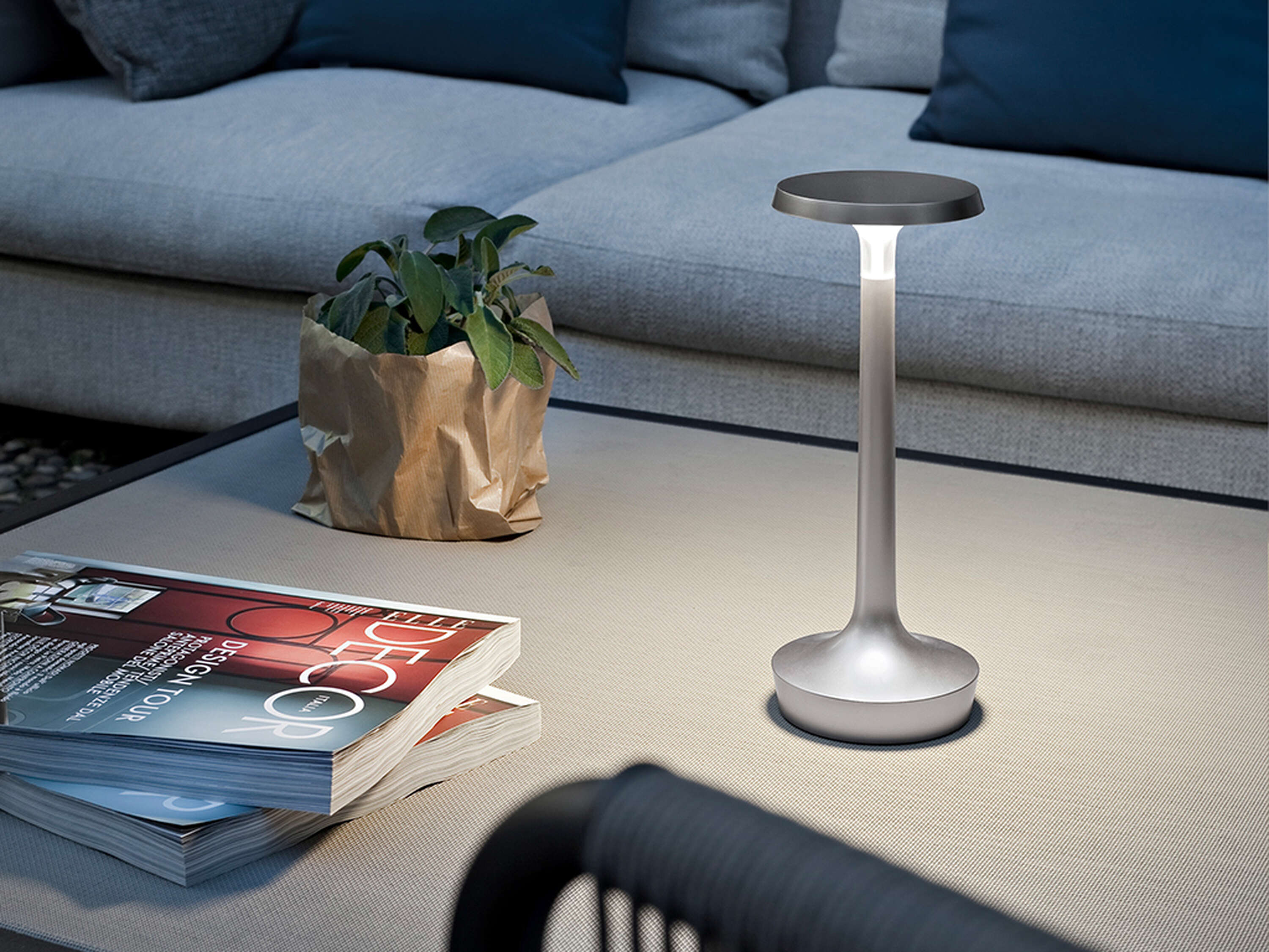 Bon Jour Unplugged Table Lamps
