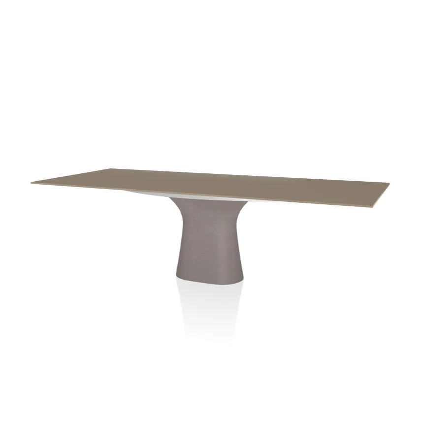 Podium Rectangular Crystal Table