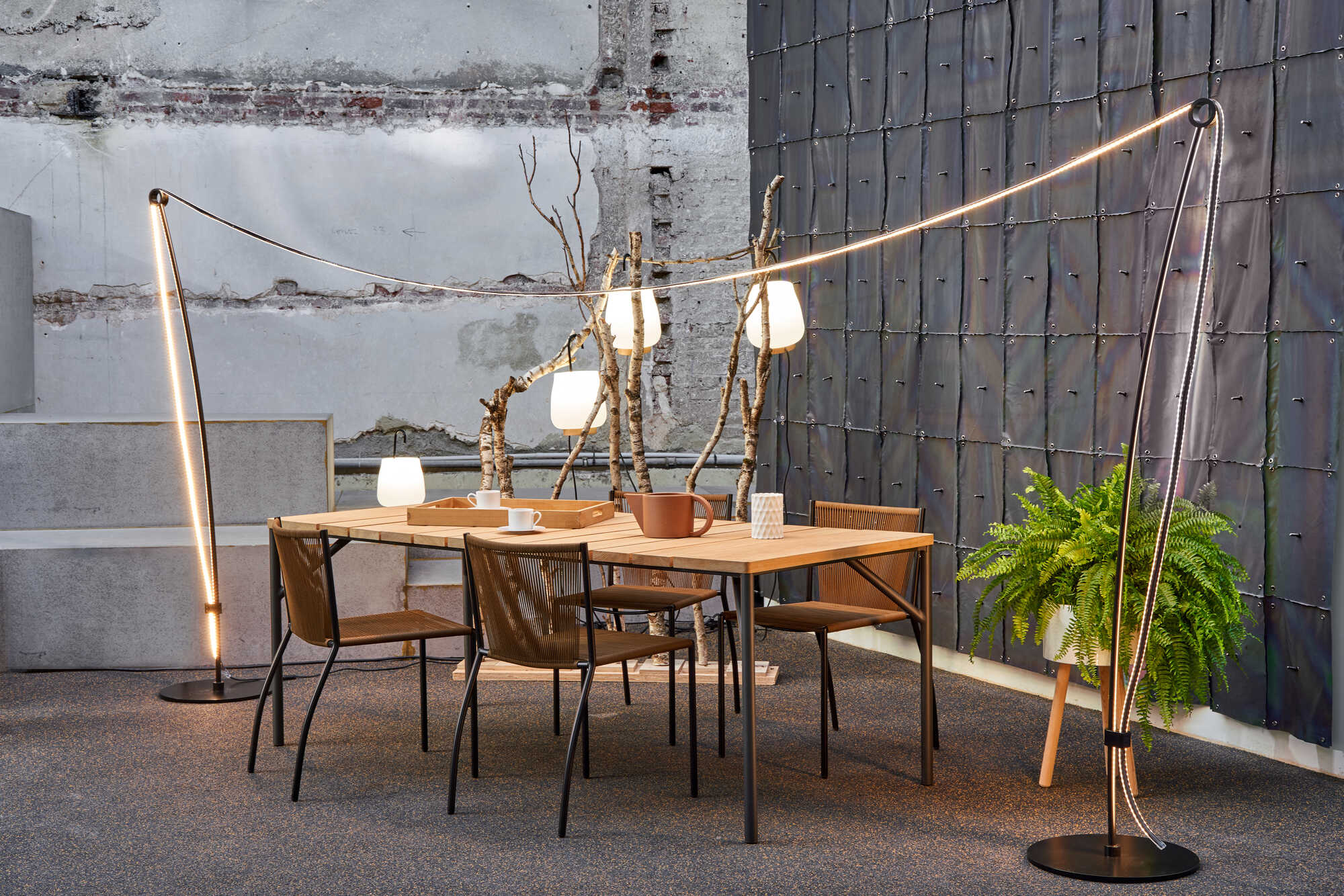 Feston Stem + Led Ribbon + Wall Support + Hook