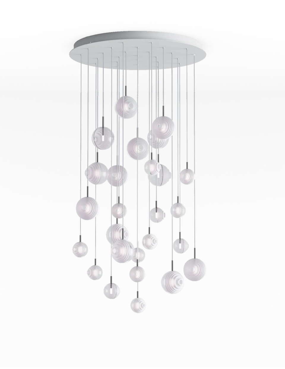 Chandeliers dark & bright star 26 pcs