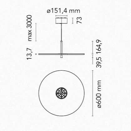 My Disc Suspension Lamp