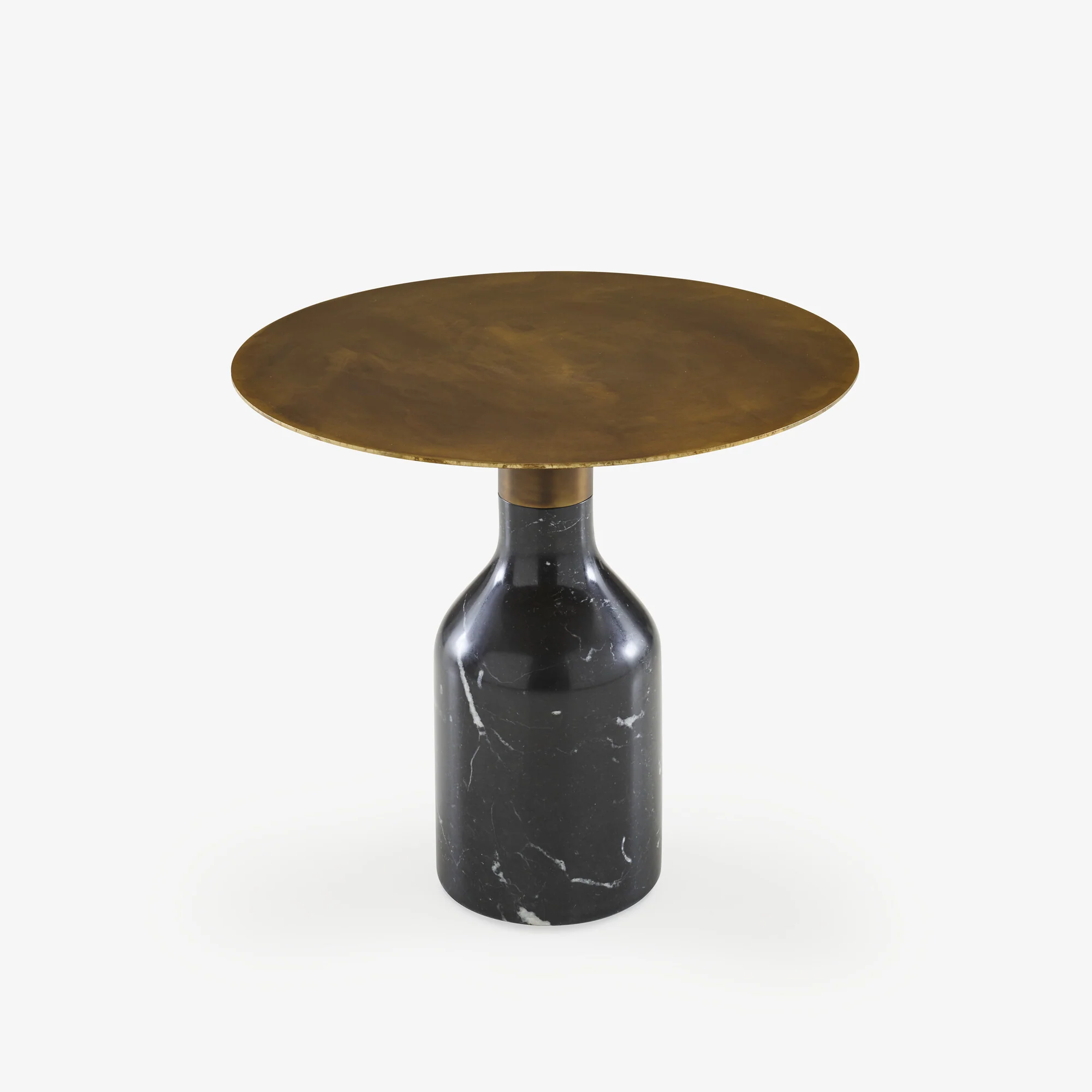 Oxydation Occasional Table Base In Marquinia Marble