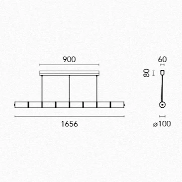 Luce Orizzontale S1 Suspension Lamp