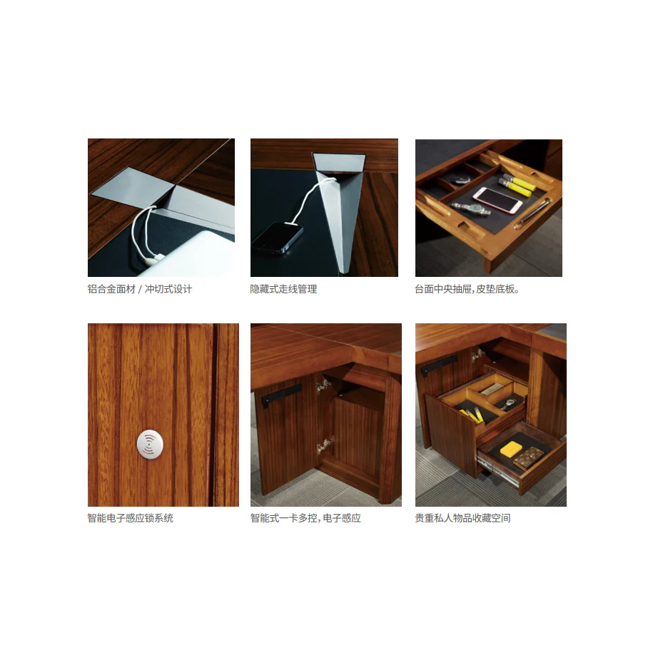 Sao Executive Desk - TMPS-00295 Diamond Black Series