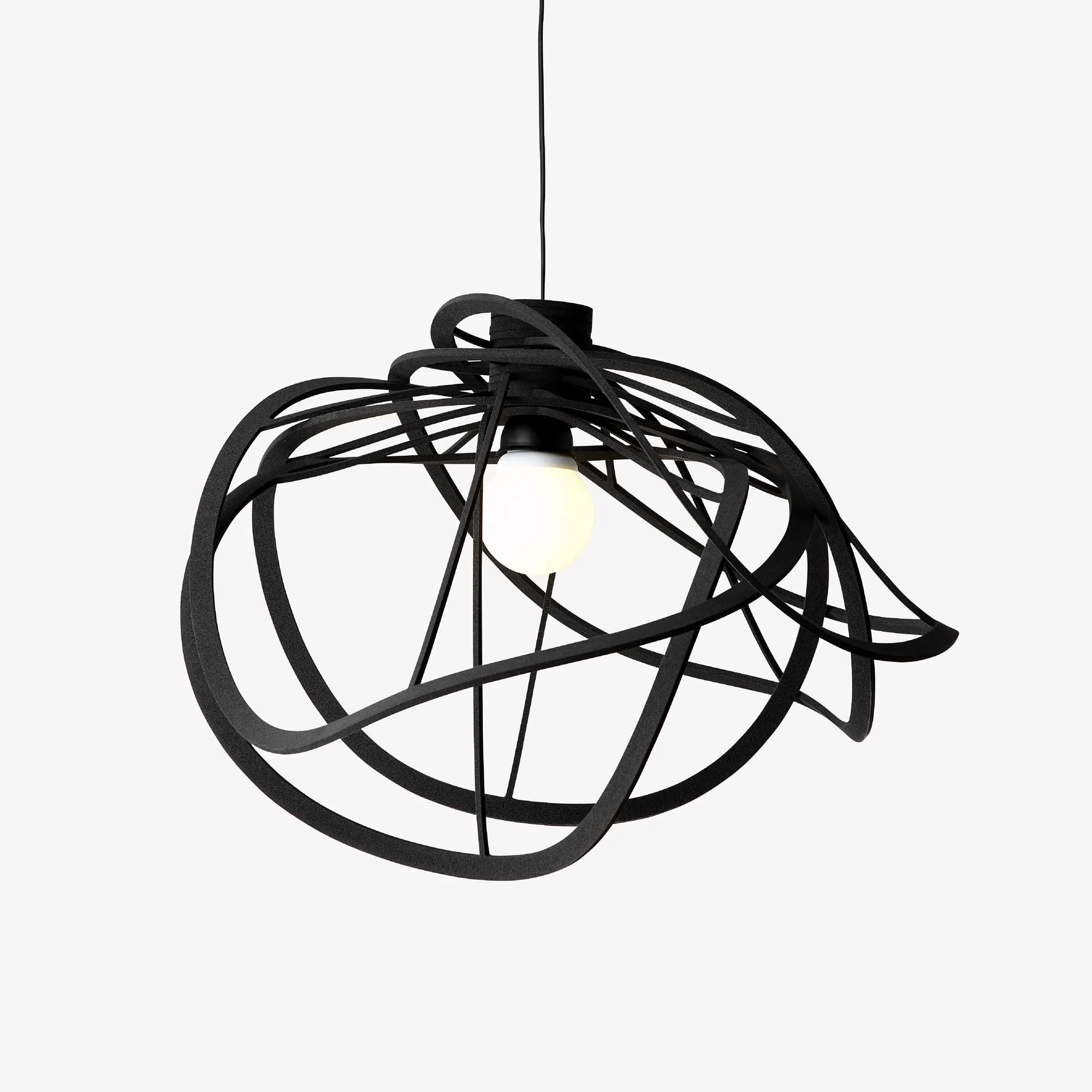 Bloom Suspended Ceiling Light Black Large