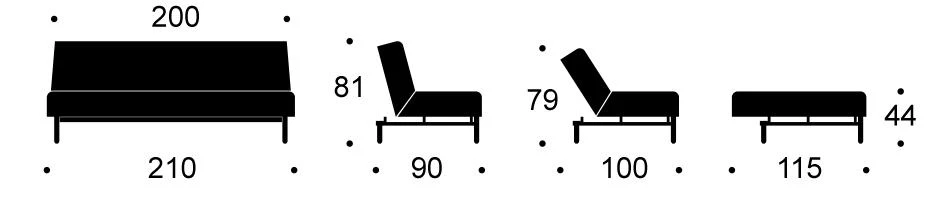 Buri Stem Sofa - No Arms