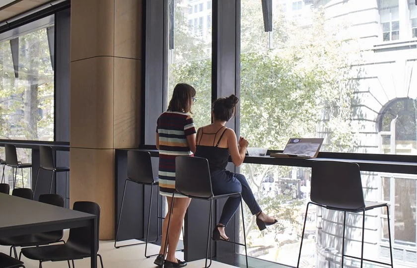 RAMA (HIGH BACK) Bar Stool on Sled Base