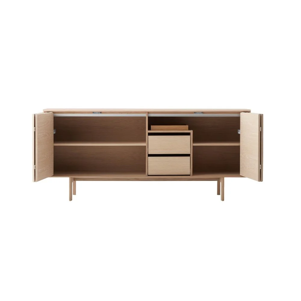 SM 544 Sideboard (2 Folding Doors/1 Long Shelf/3 Short Shelves/2 Drawers)