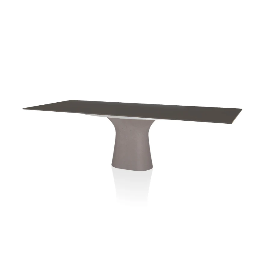 Podium Rectangular Crystal Table