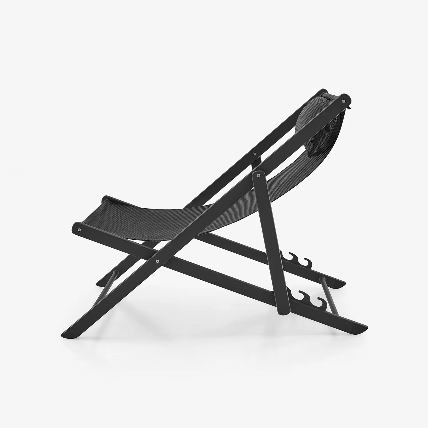 Sabbia Set Of 2 Deck Chairs Onyx (Black)
