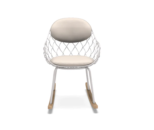Piña Rocking chair with arms
