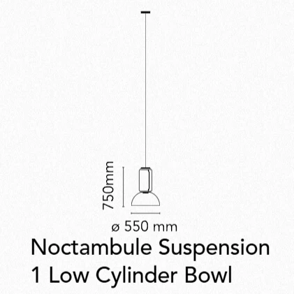 Noctambule Suspension Low Cylinders & Bowl