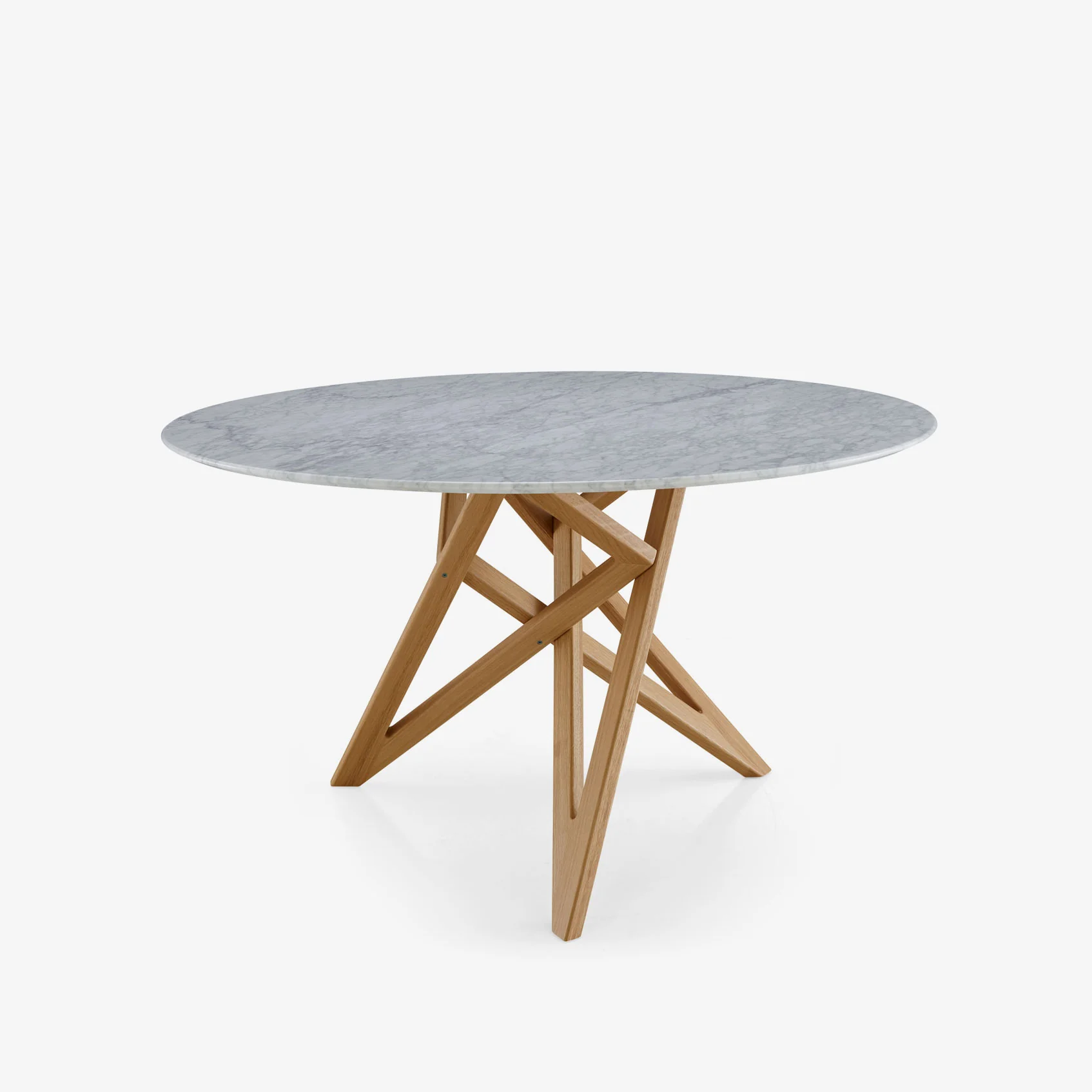 Ennéa Round Dining Table Legs In Natural Oak