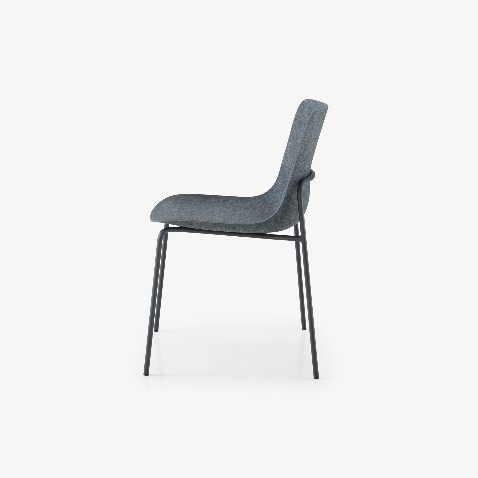 Ettoriano Chair Anthracite Metal Base