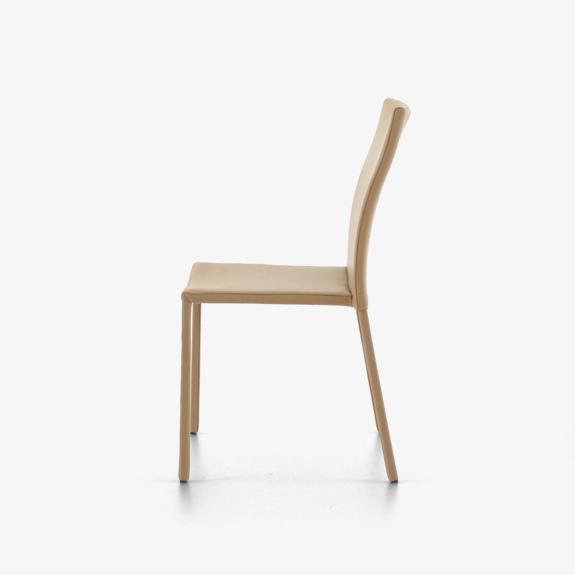 Slim Chair Chair Beige Leather