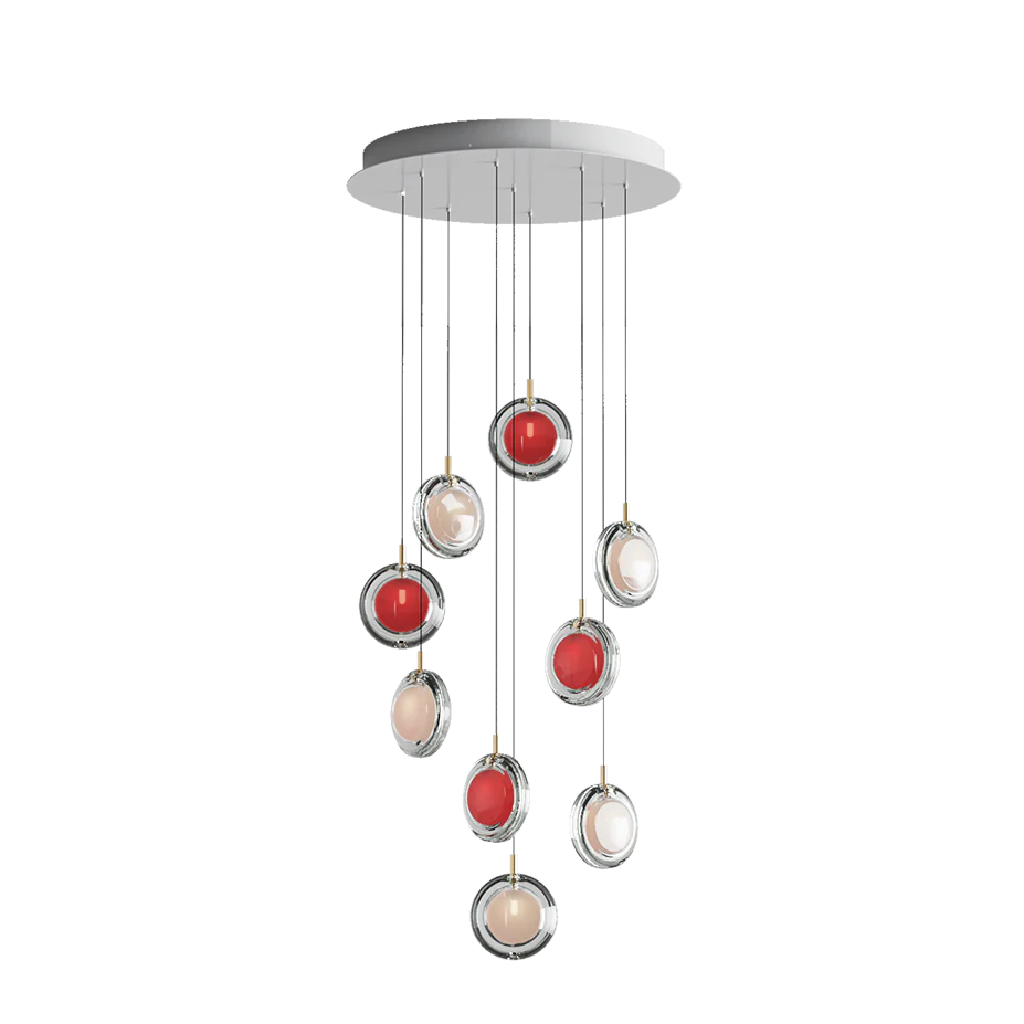 Chandeliers lens 9 pcs