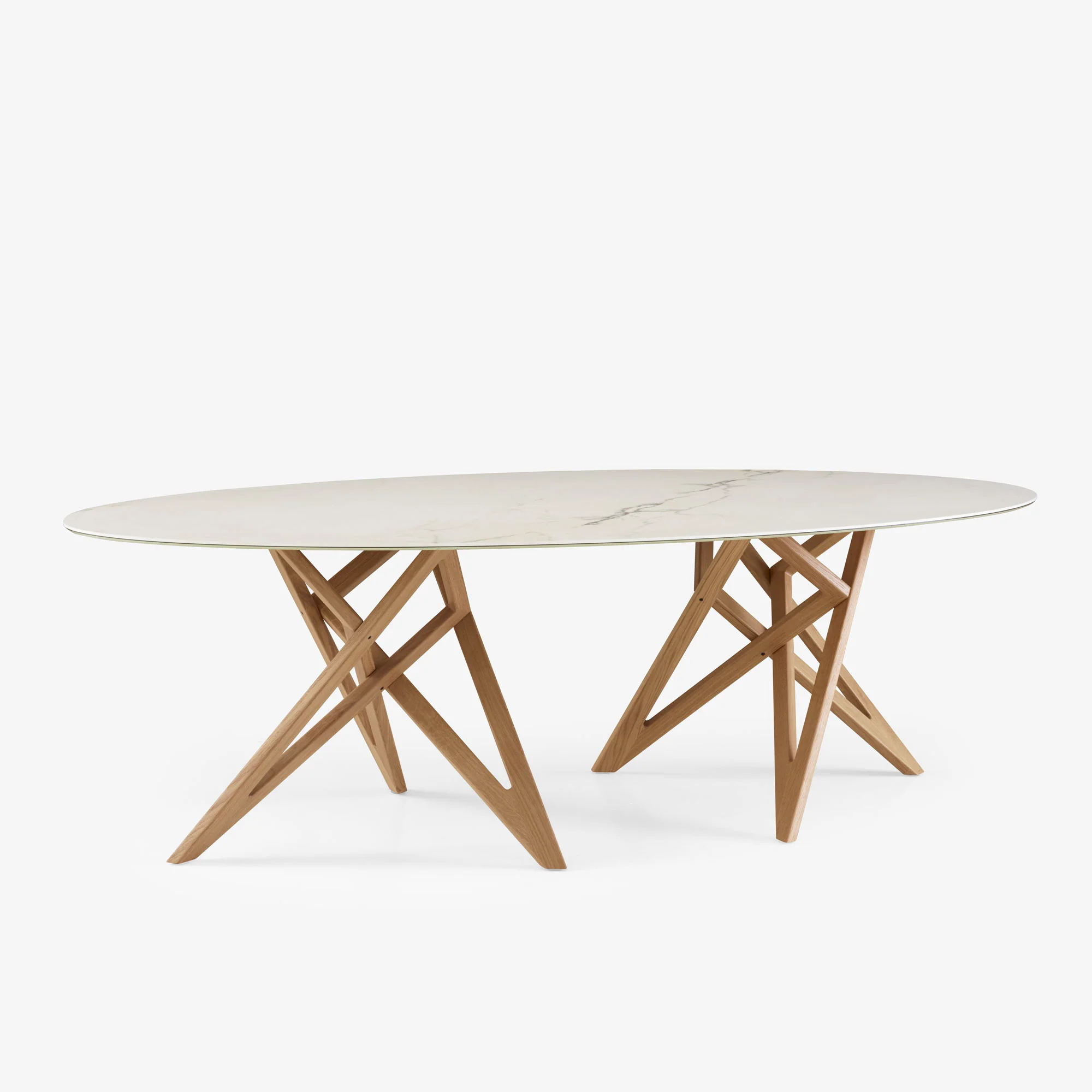 Ennéa Oval Dining Table Legs In Natural Oak