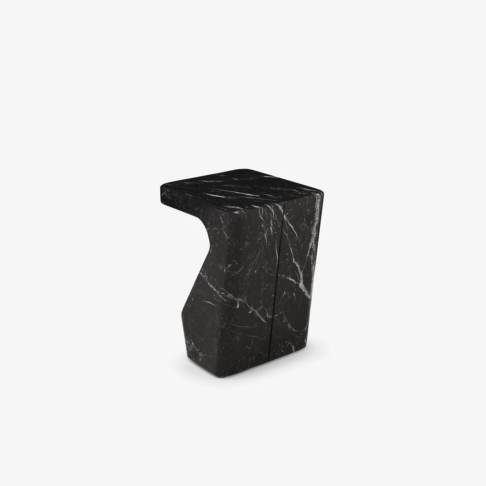 Stump Occasional Table Black Marble
