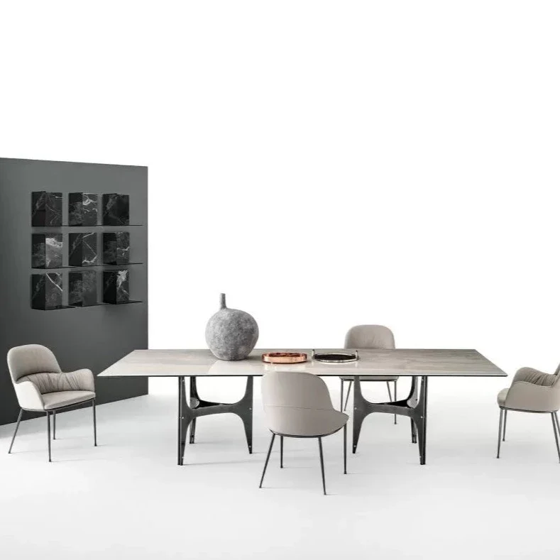 Universe Fixed Rectangular Marble Table