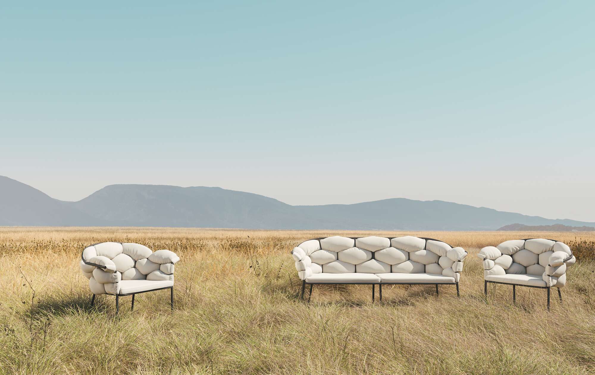 Serpentine Carver Chair Terra Cotta / Charcoal Structure