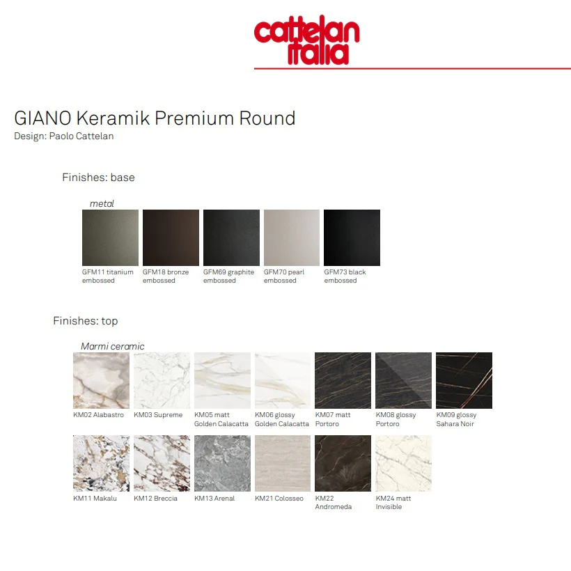 GIANO Keramik Premium Table