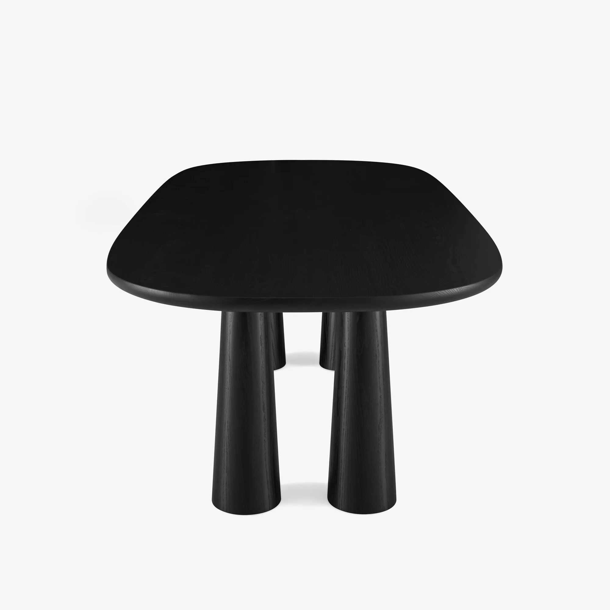 Hashira Dining Table Base In Black Stained Ash