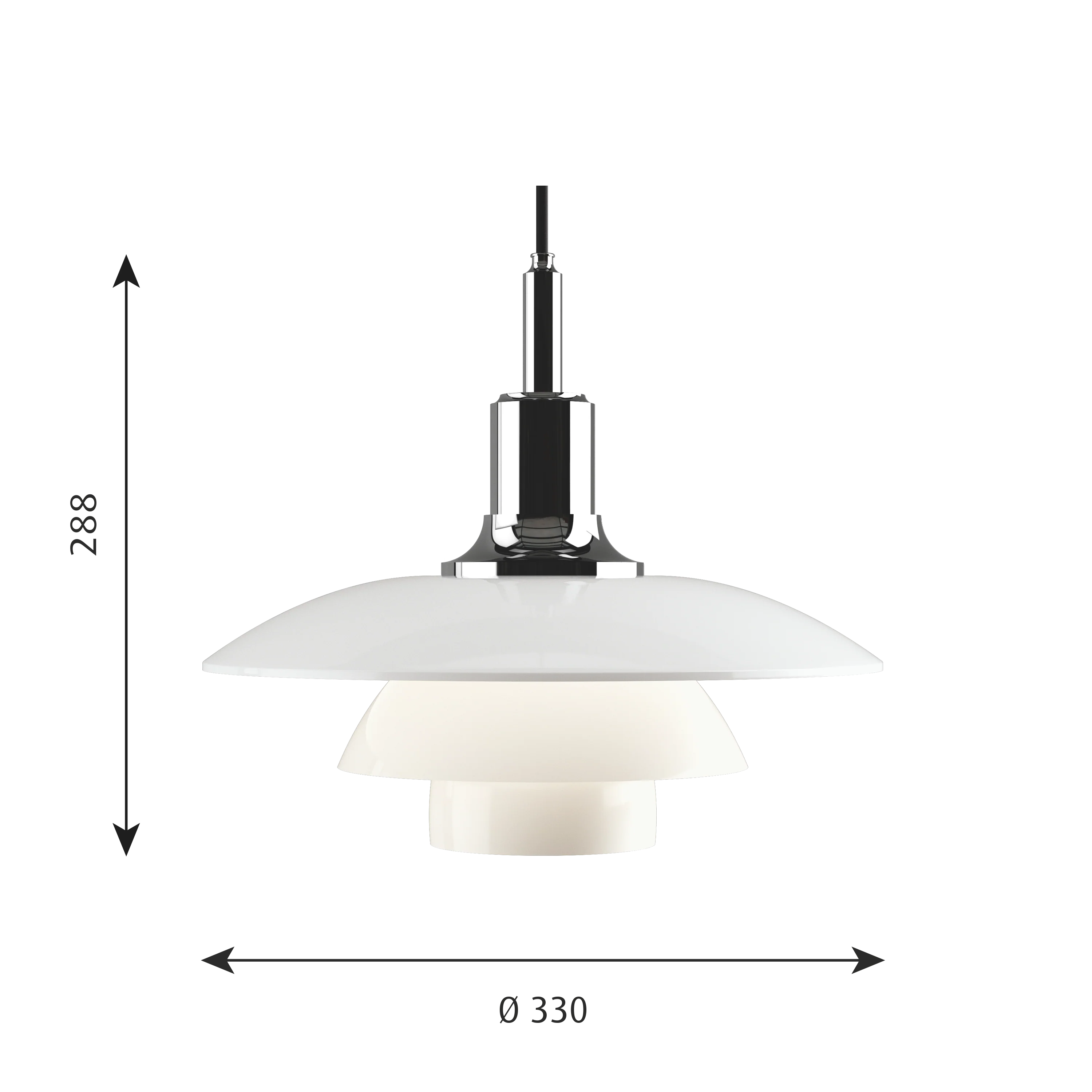 PH 3½-3 GLASS Pendant Lamp