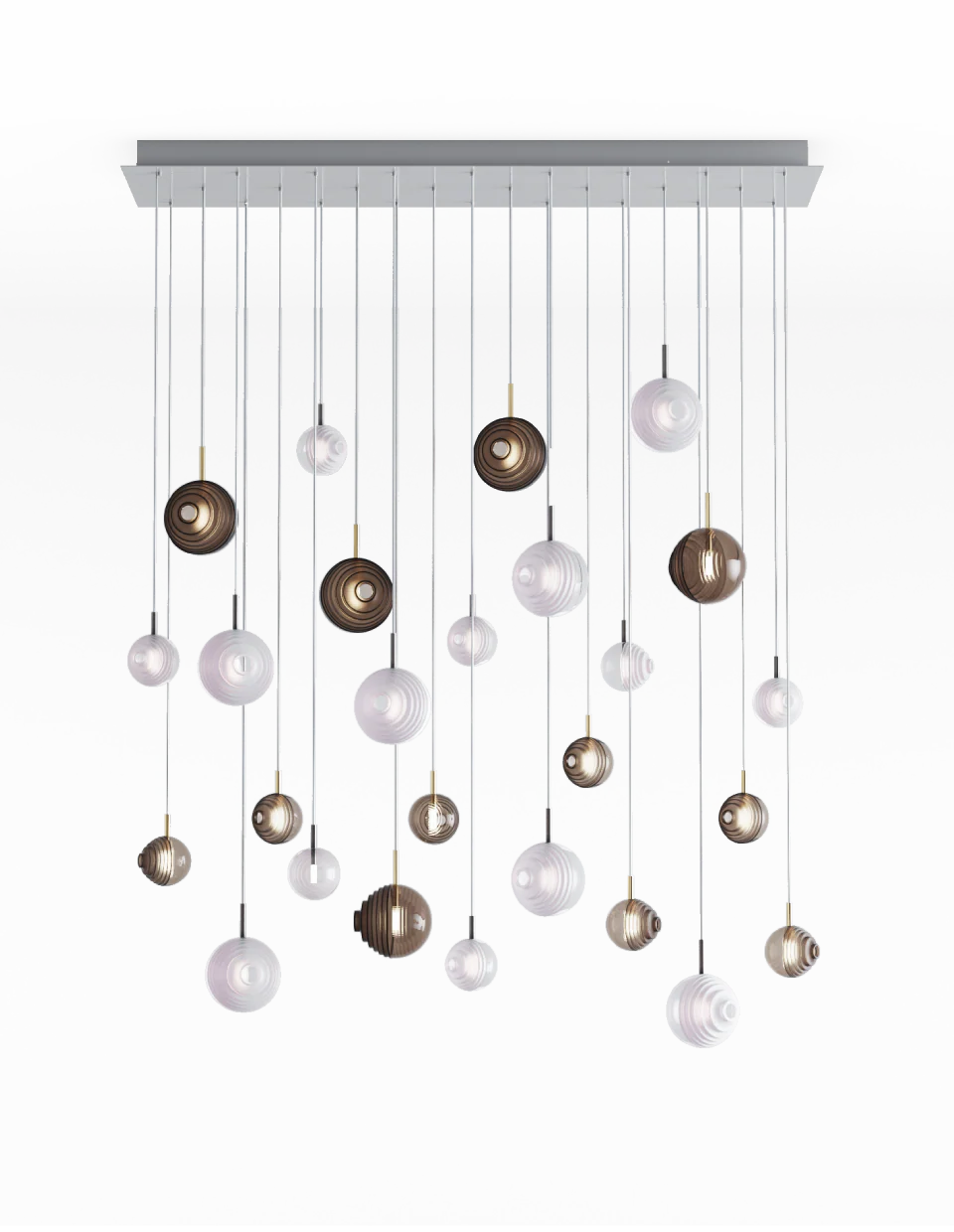 Chandeliers dark & bright star 26 pcs