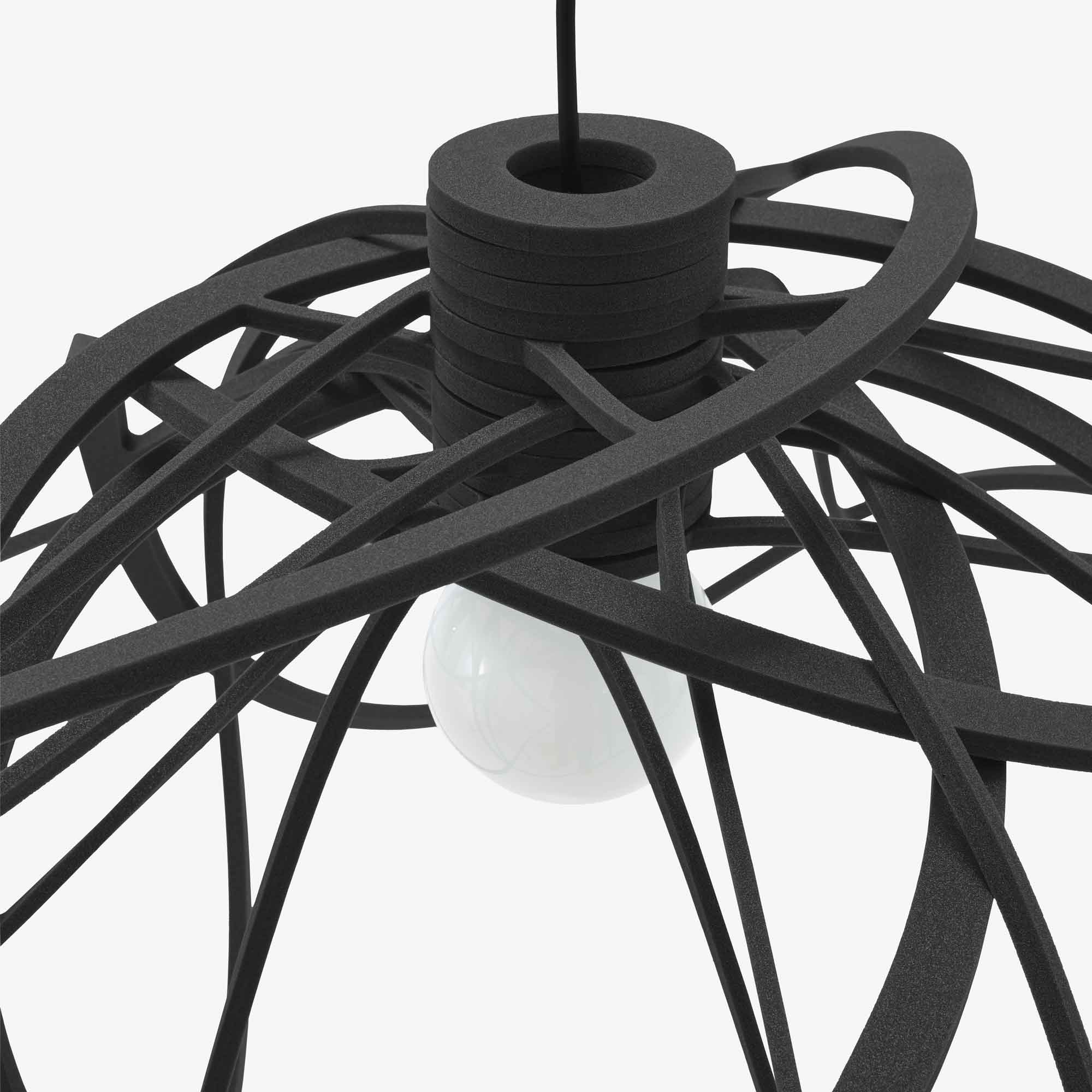 Bloom Suspended Ceiling Light Black Large