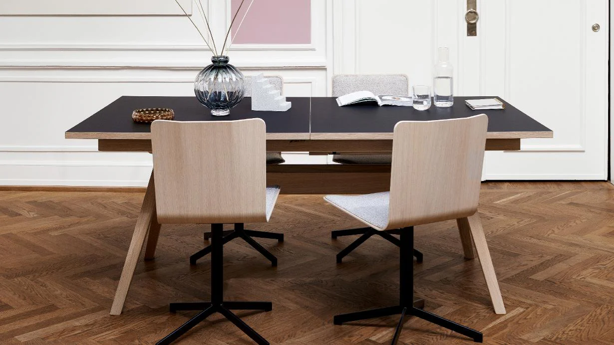 SM 803 Dining Chair Black Steel Base (Upholstered Shell)