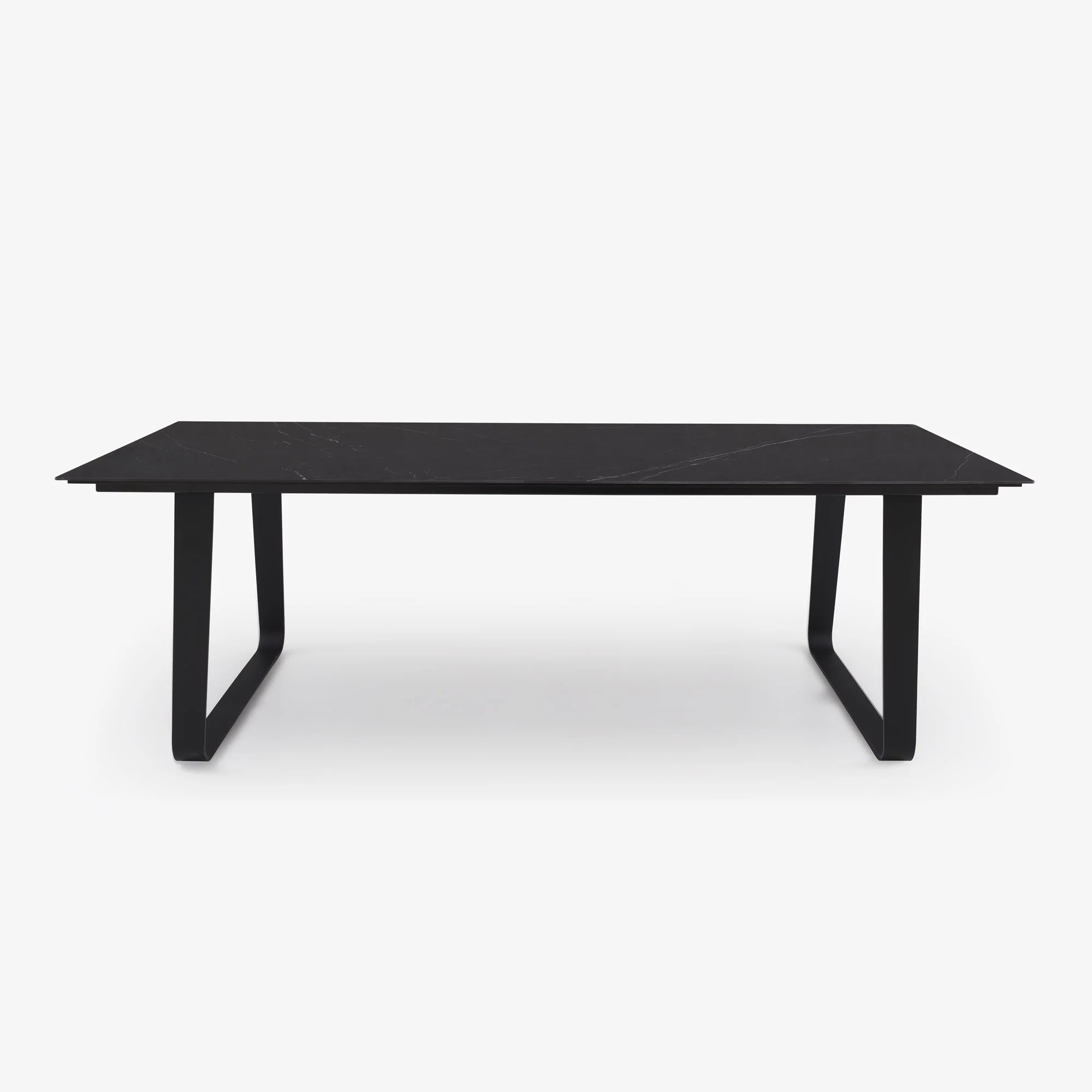 Vilna Dining Table Black Lacquered Base