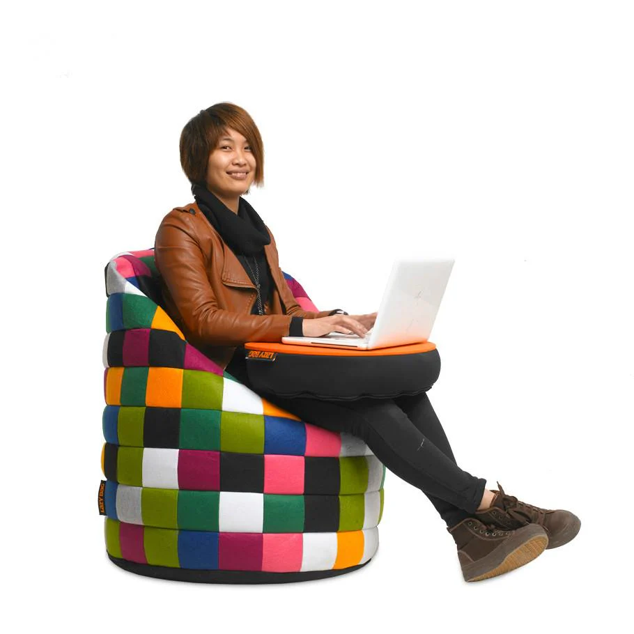 Checked Bean Bag Chair