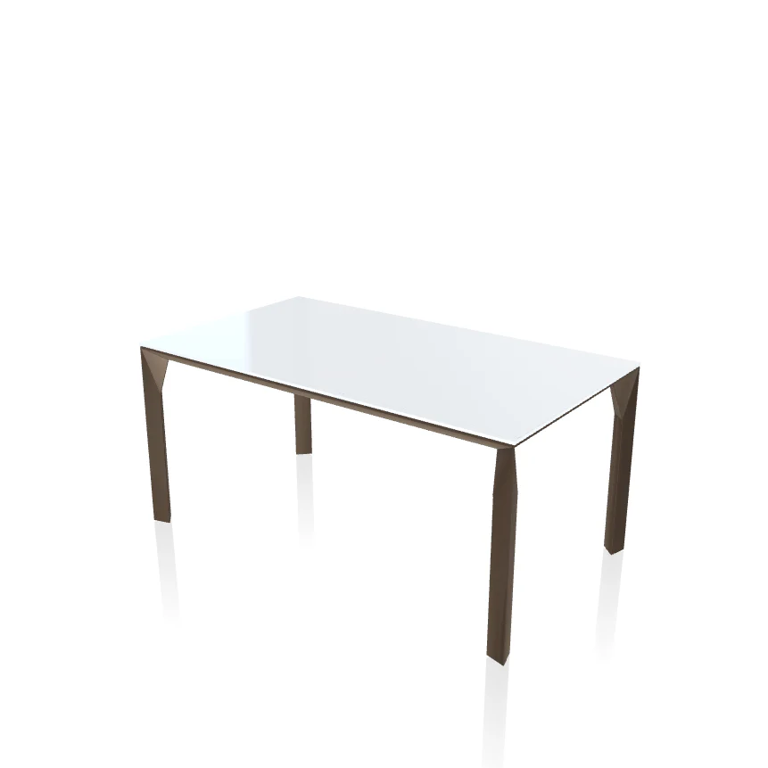 Mirage Rectangular Crystal Table