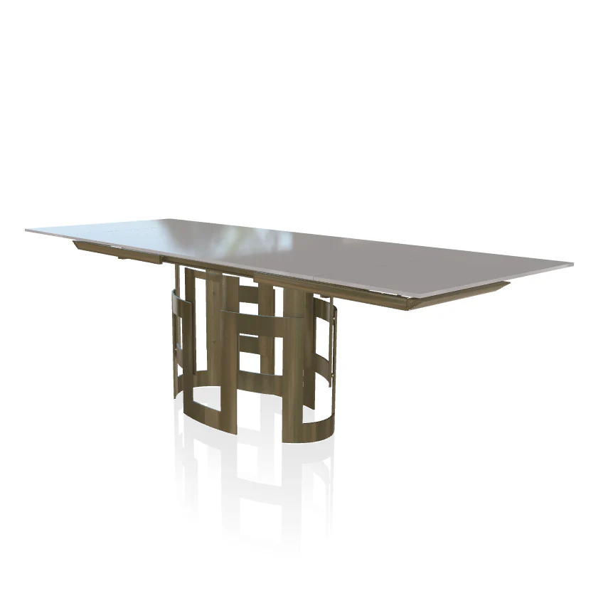 Imperial Extandible Rectangular Crystal Table