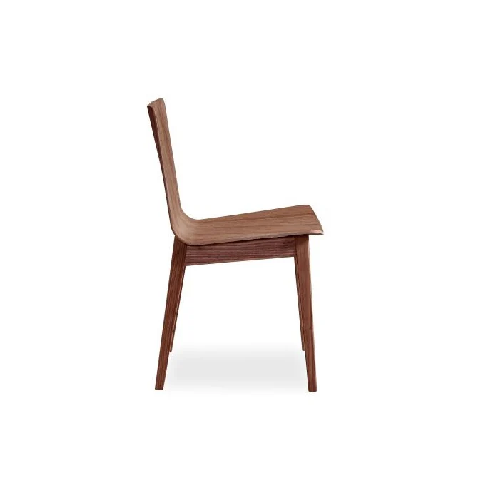 SM 807 Dining Chair Wooden Legs (Veneered Shell)