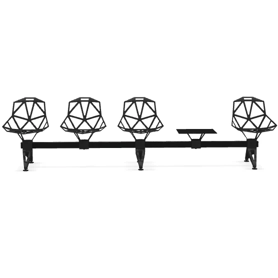 Chair_One Public Seating System 2 5 seater bar