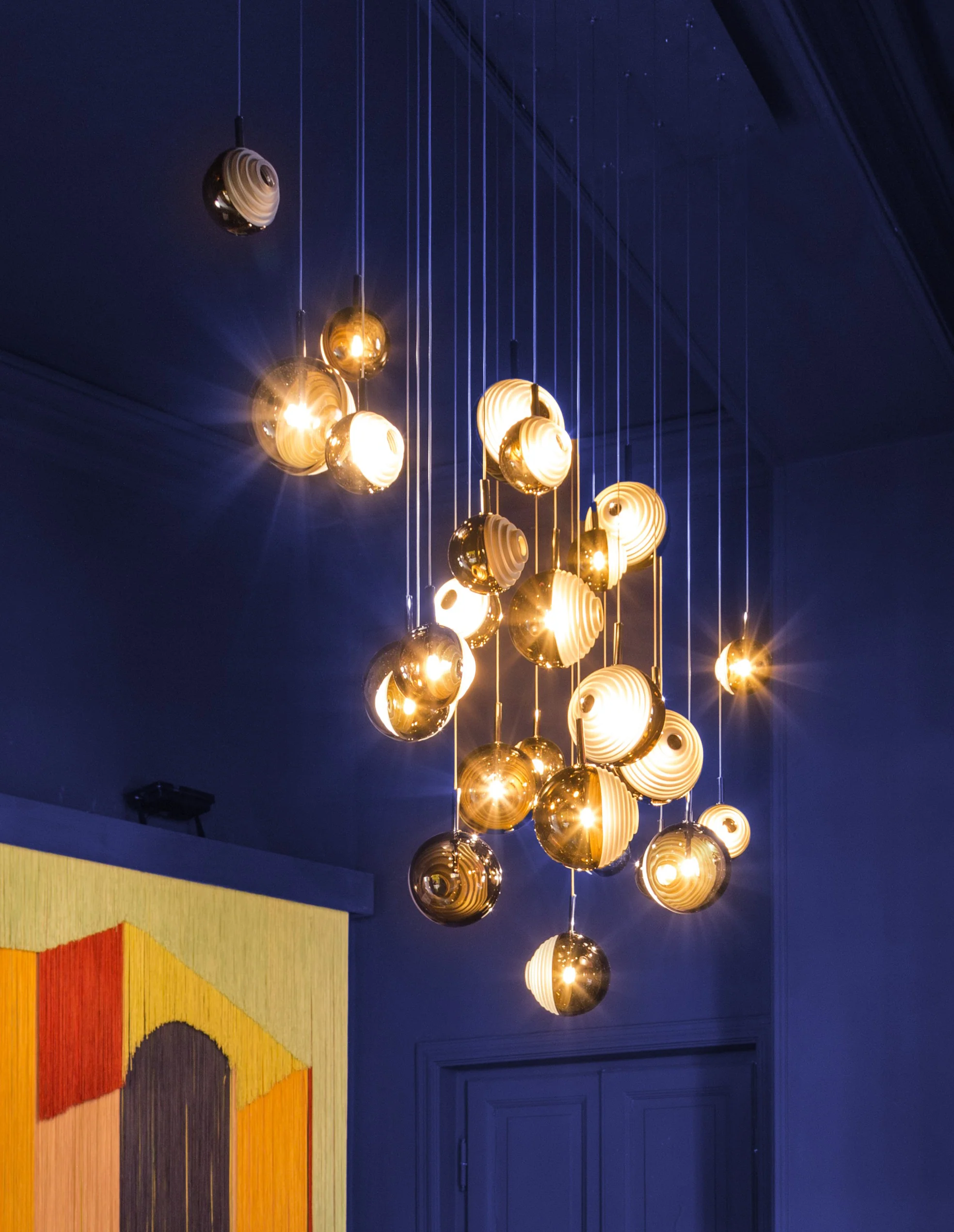 Chandeliers dark & bright star 12 pcs