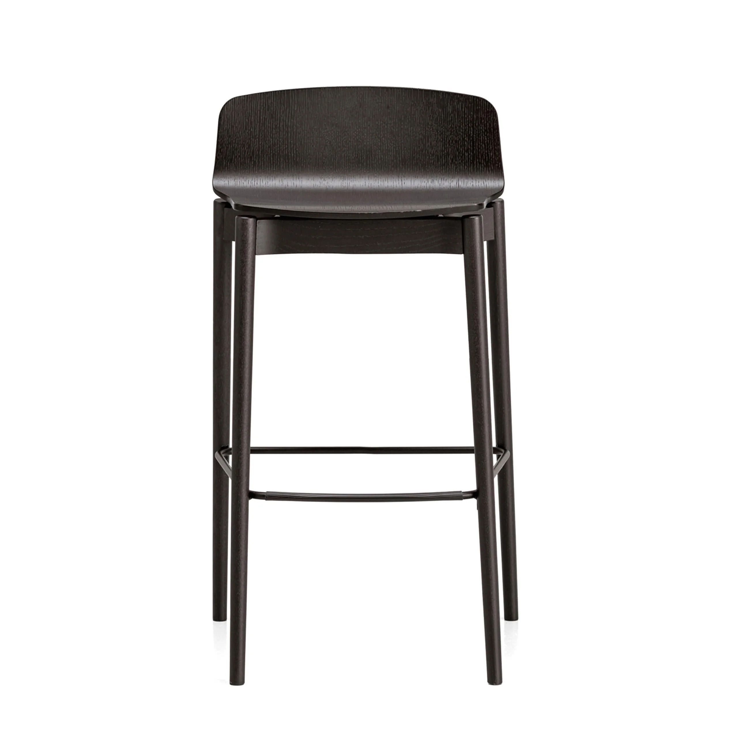RAMA WOOD (LOW BACK) Bar Stool