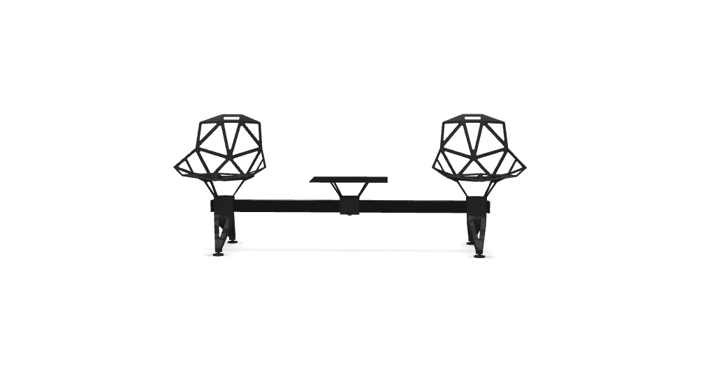 Chair_One Public Seating System 2 3 seater bar