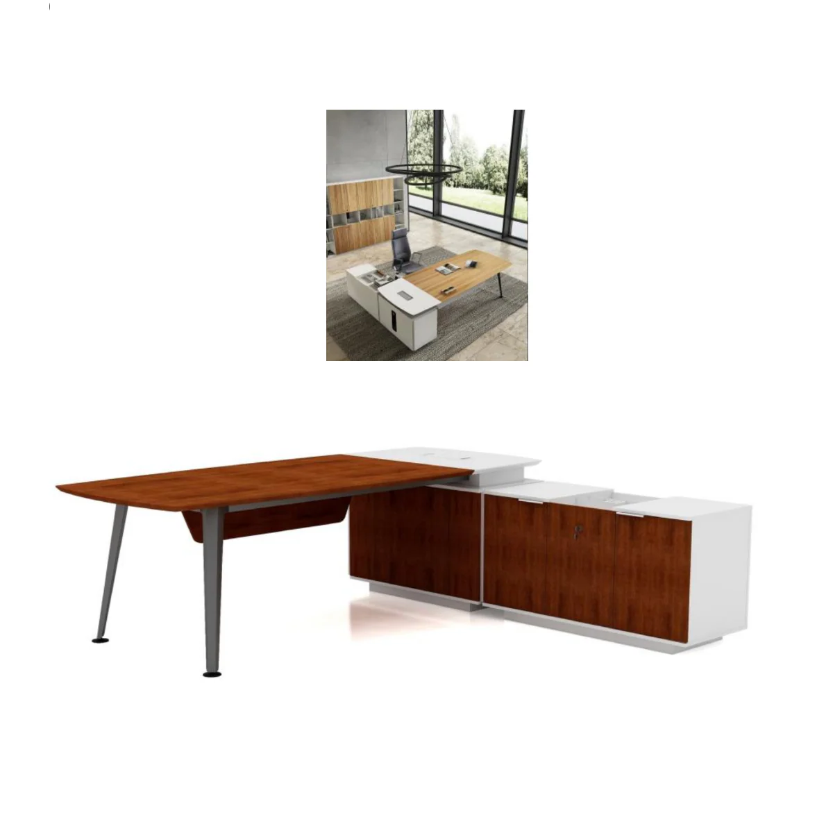 Sao Executive Desk - XMPA-LDT11 Lindox Series