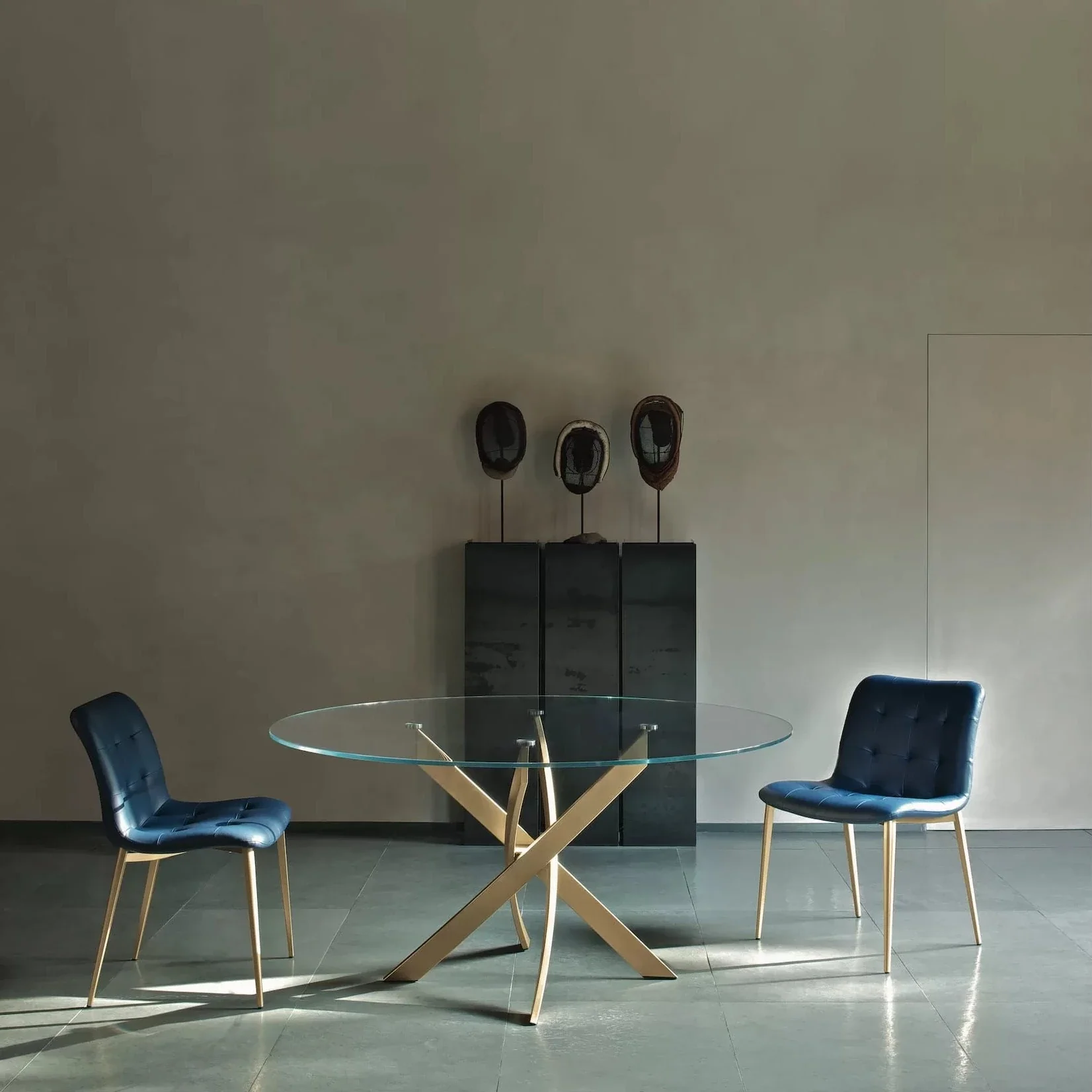 Barone Round Crystal Table