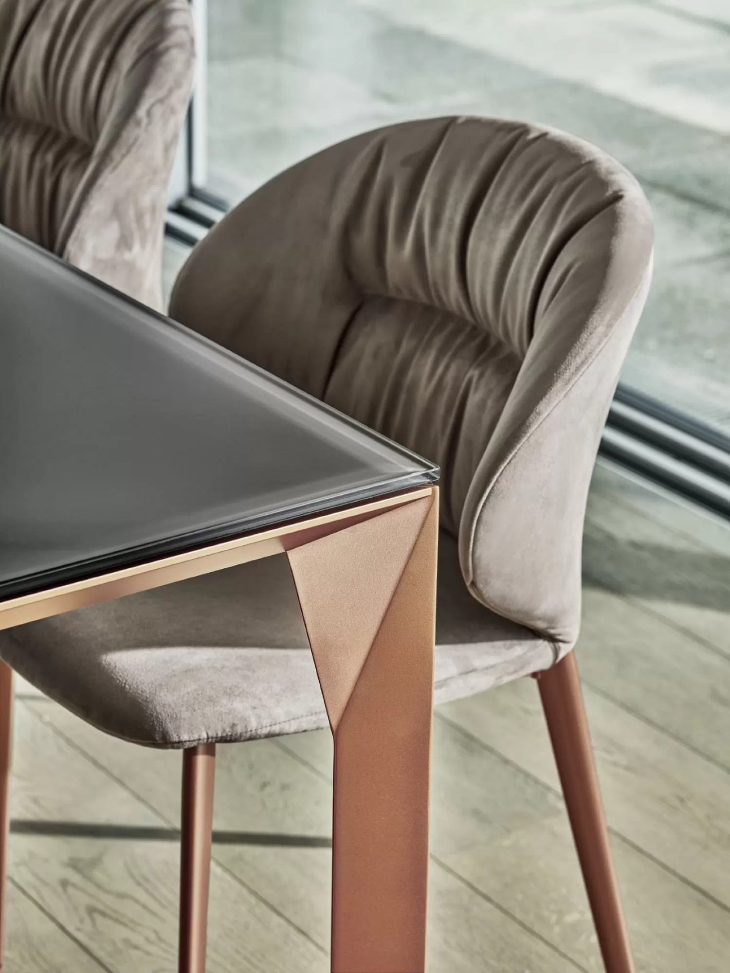 Mirage Square Crystal Table