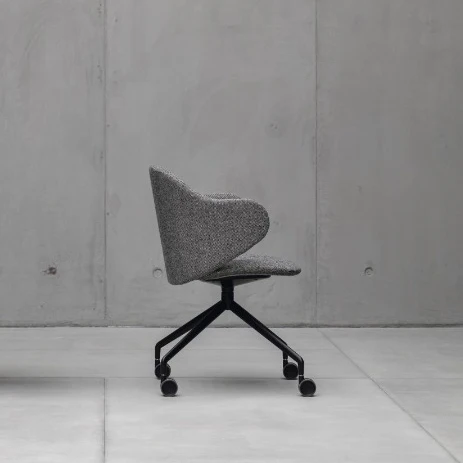 DUA 5 Spoke Base with Castors Chair - Backrest 3(With Armrest)