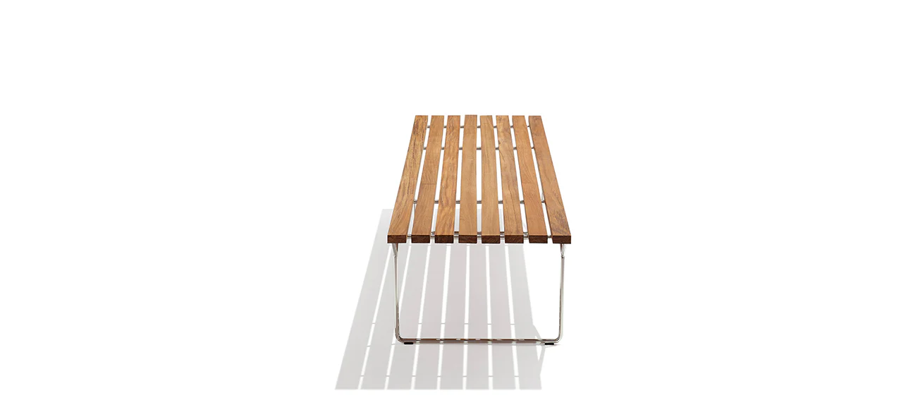 Bertoia Bench with Painted Slats